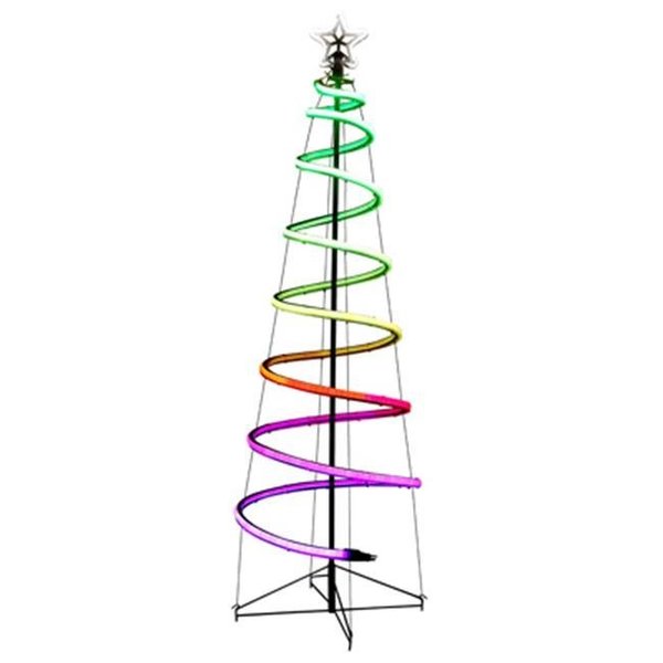 Star Bright Star Bright 238908 6 ft. Holiday Wonderland Spiral Video Neon Flex Spiral Tree 238908